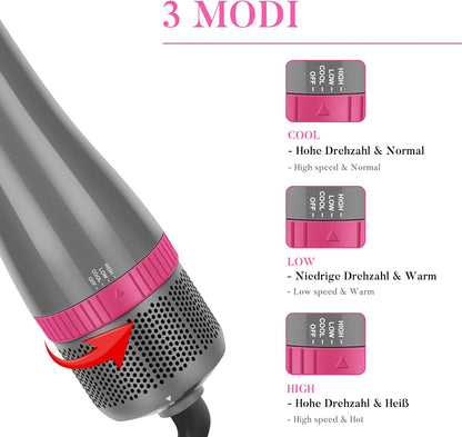 SPAZOLLA ACIUGACAPELLI 4 IN 1 / Styling professionale in pochi minuti