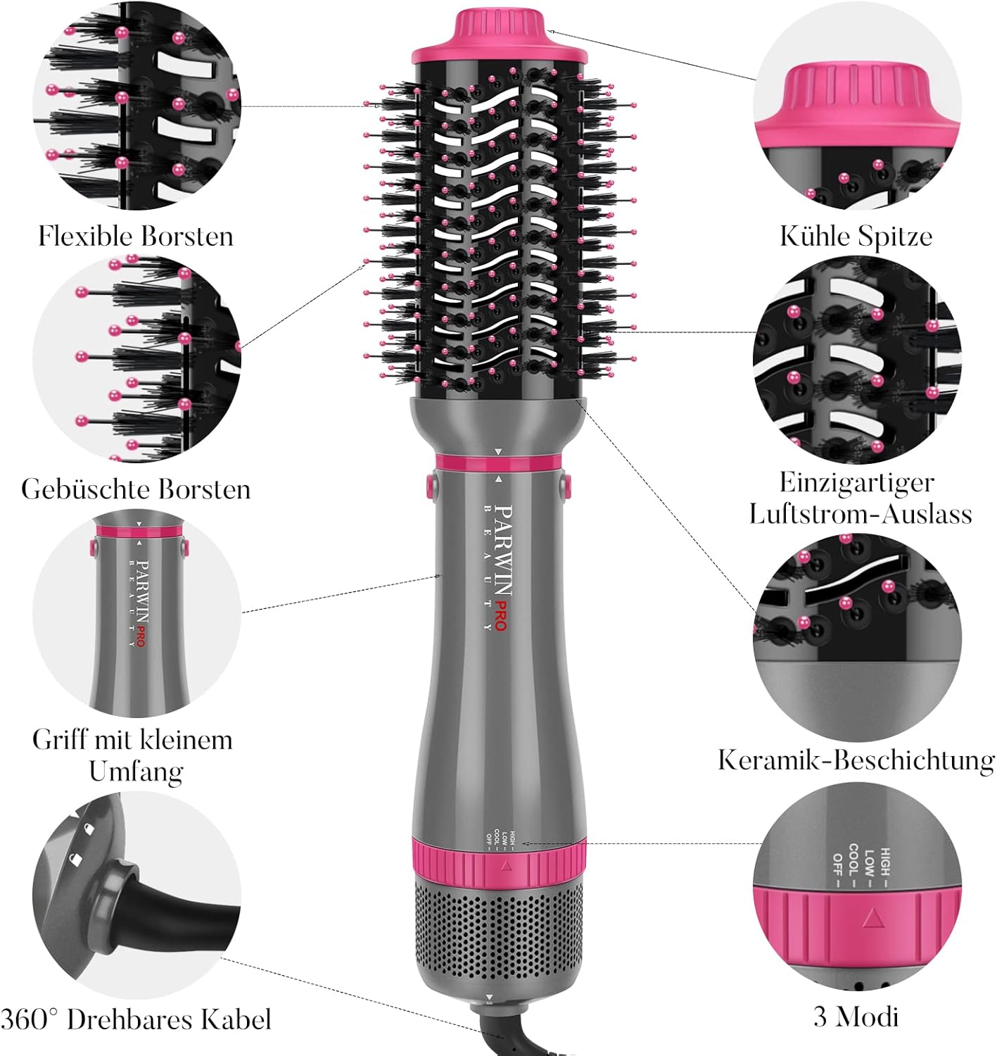 SPAZOLLA ACIUGACAPELLI 4 IN 1 / Styling professionale in pochi minuti
